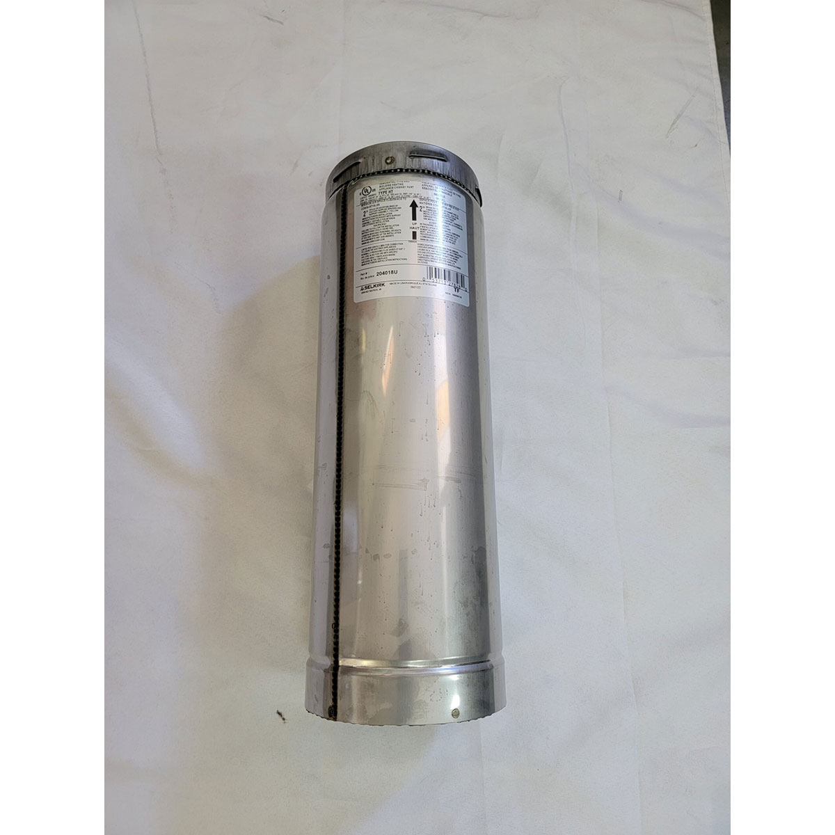 4″ Insulated Chimney Pipe 18″