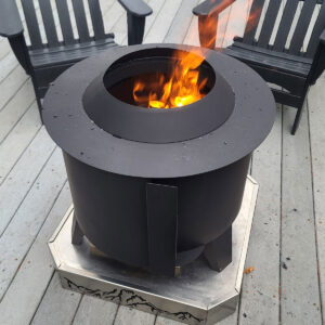 Fire Pit Revolve 22 Black Steel